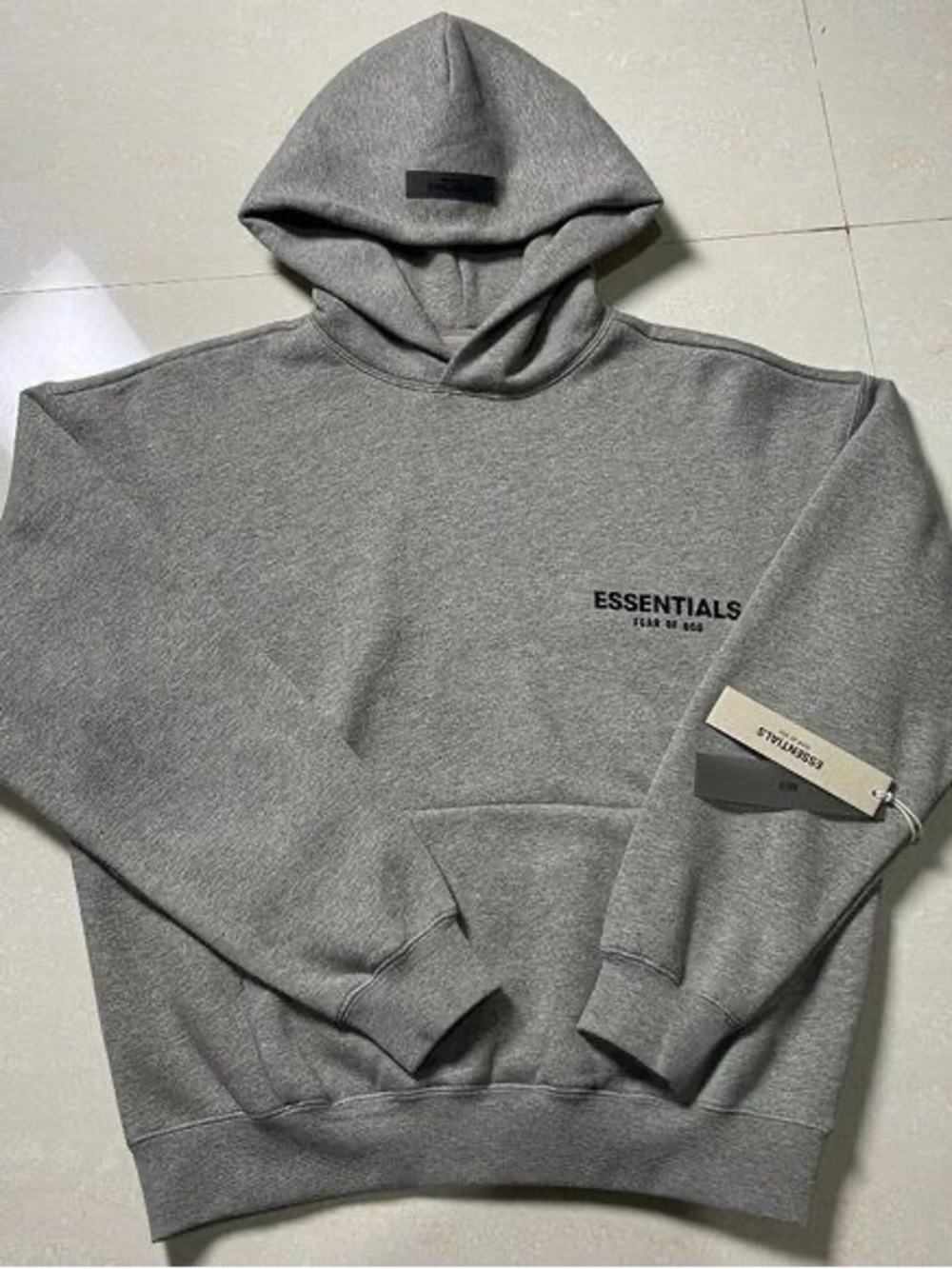 Essentials dark oat hoodie